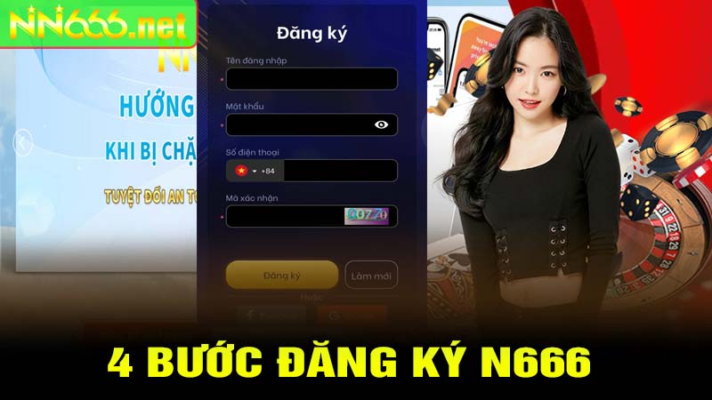 4 bước đăng ký tài khoản N666